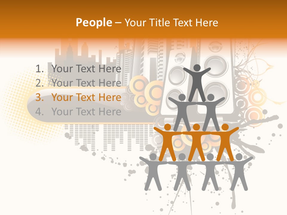 Surrounding Bass Power PowerPoint Template