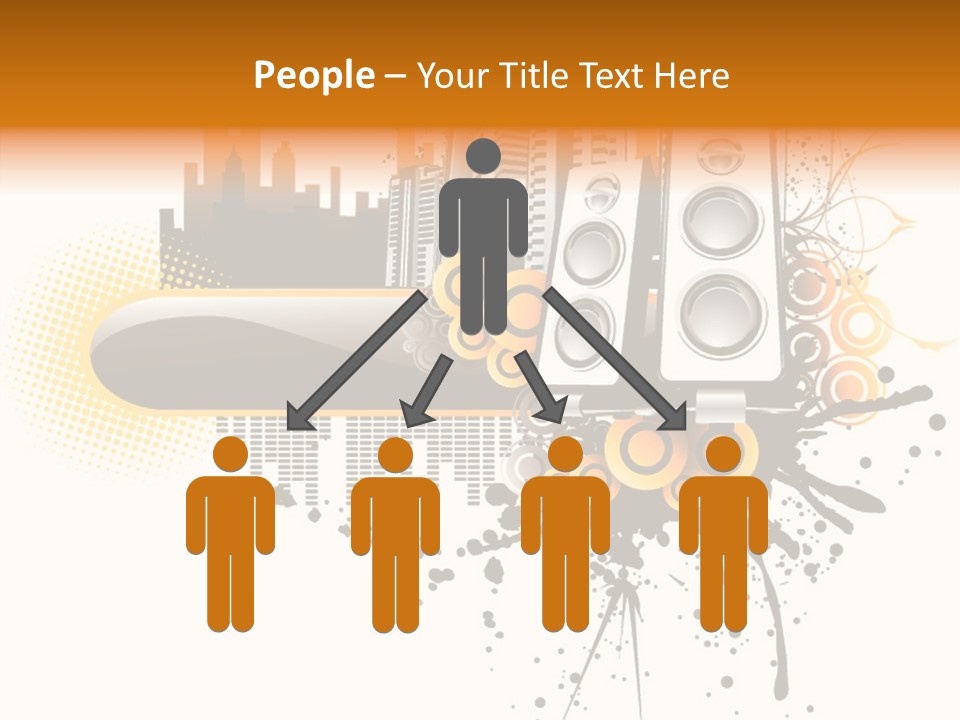 Surrounding Bass Power PowerPoint Template