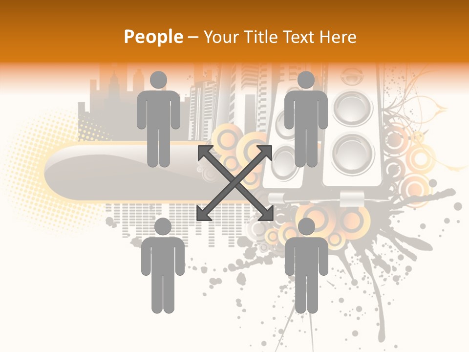 Surrounding Bass Power PowerPoint Template