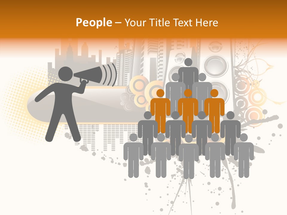 Surrounding Bass Power PowerPoint Template