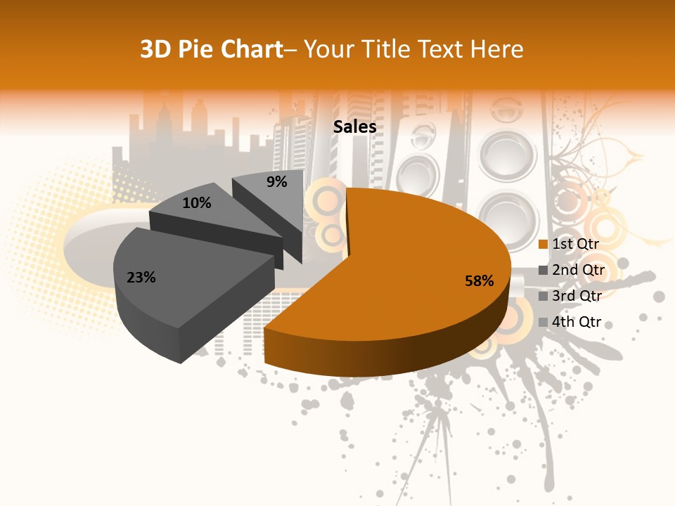 Surrounding Bass Power PowerPoint Template