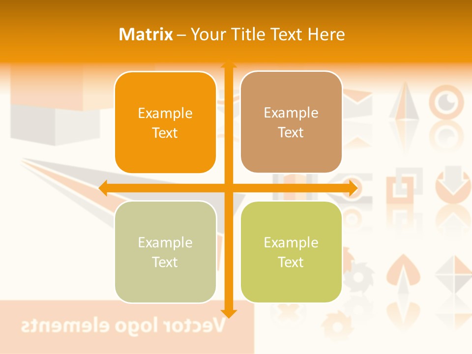 A White And Orange Presentation Is Shown PowerPoint Template