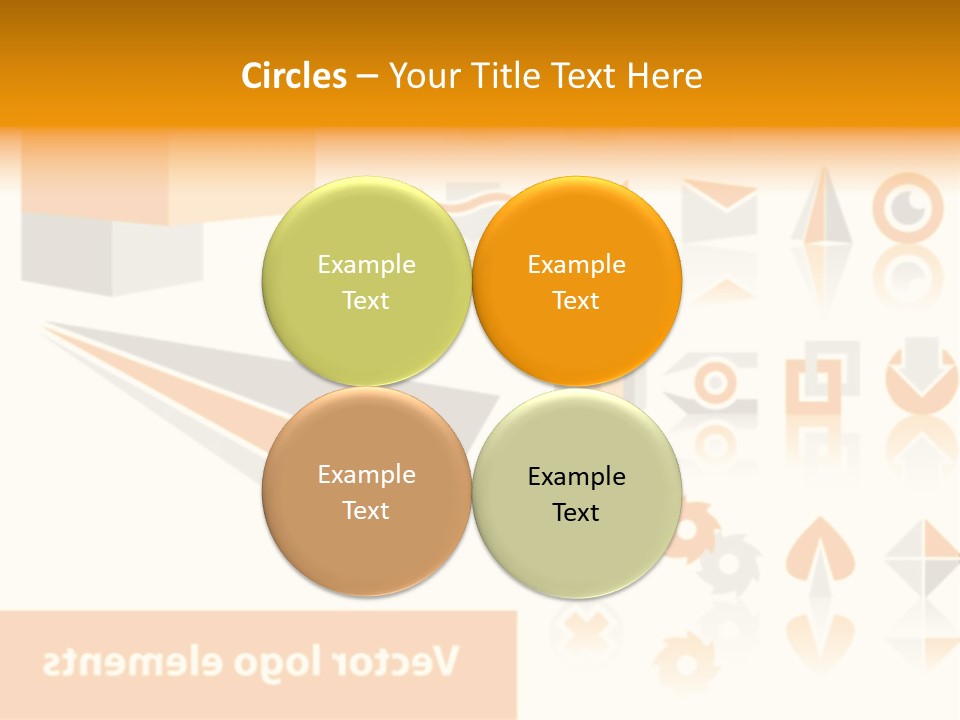 A White And Orange Presentation Is Shown PowerPoint Template