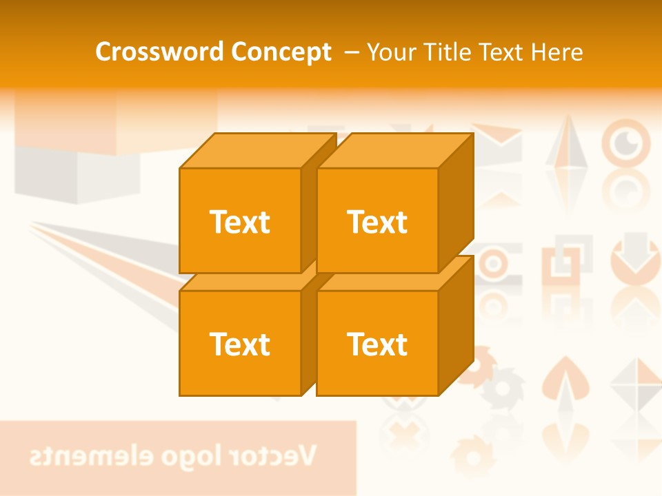 A White And Orange Presentation Is Shown PowerPoint Template