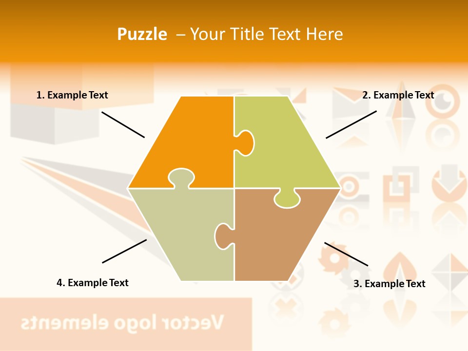 A White And Orange Presentation Is Shown PowerPoint Template