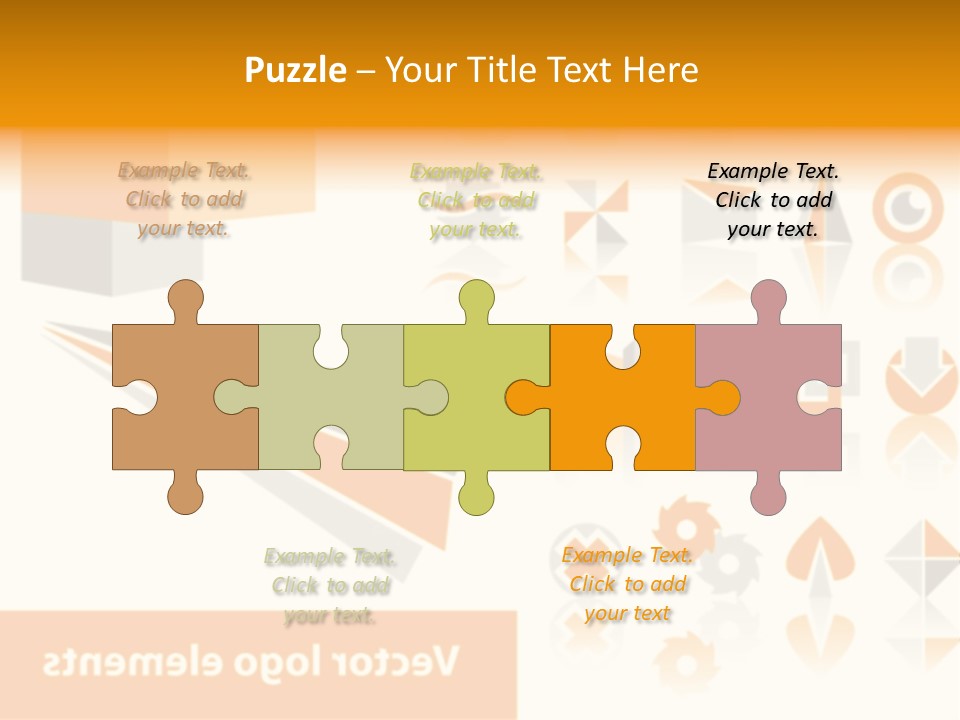 A White And Orange Presentation Is Shown PowerPoint Template