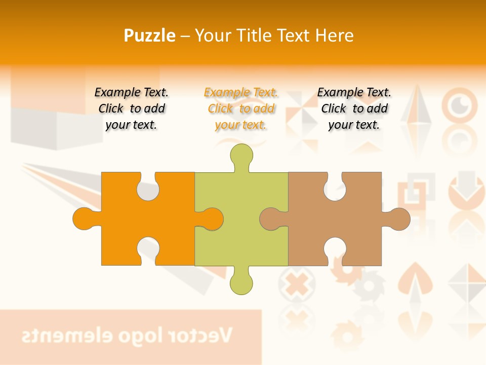 A White And Orange Presentation Is Shown PowerPoint Template