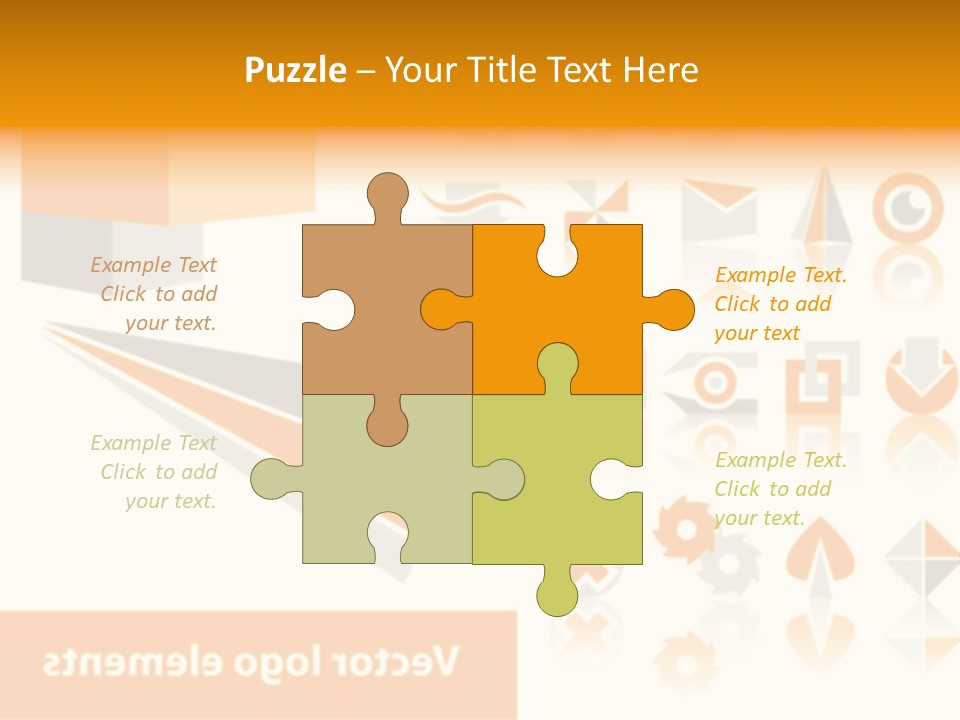 A White And Orange Presentation Is Shown PowerPoint Template