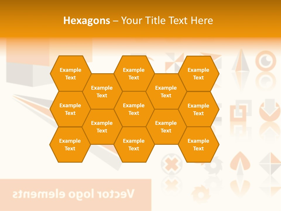 A White And Orange Presentation Is Shown PowerPoint Template