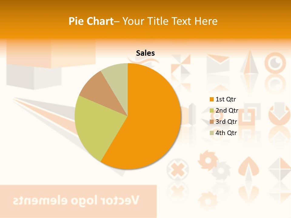 A White And Orange Presentation Is Shown PowerPoint Template