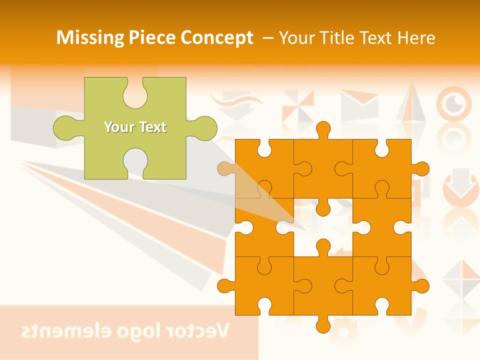 A White And Orange Presentation Is Shown PowerPoint Template