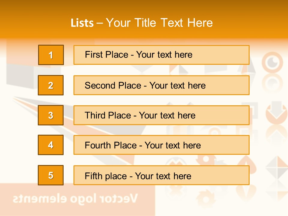A White And Orange Presentation Is Shown PowerPoint Template