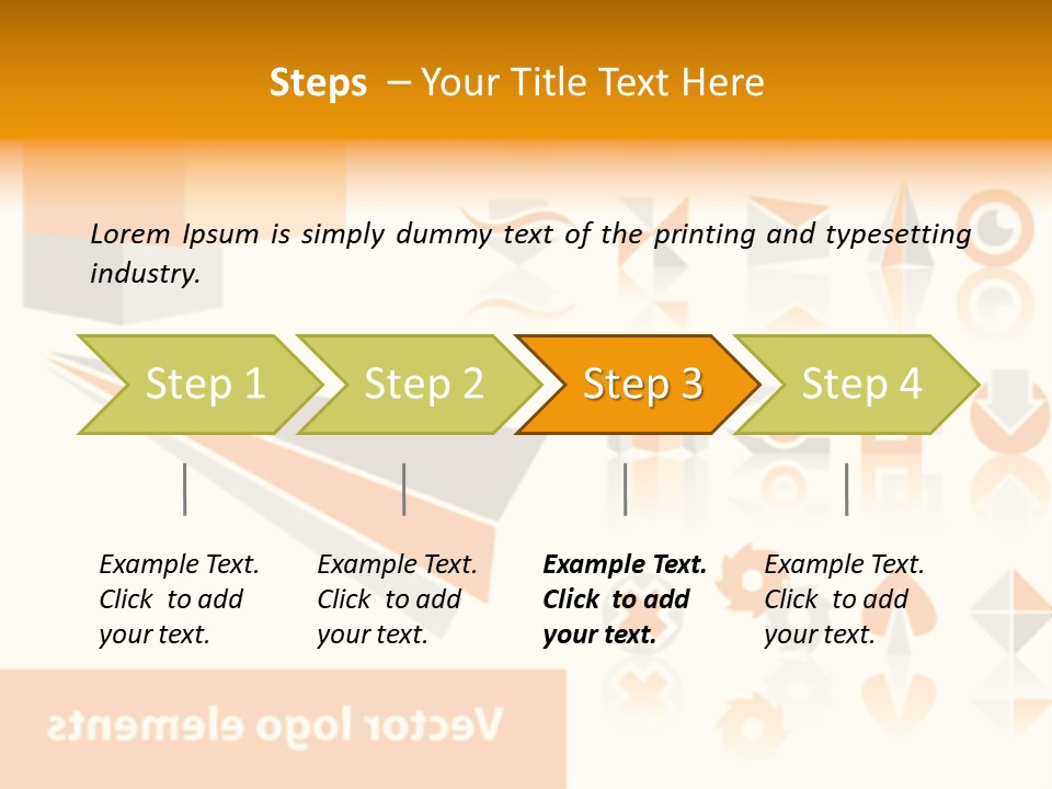 A White And Orange Presentation Is Shown PowerPoint Template