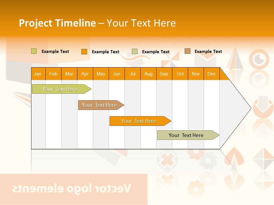 A White And Orange Presentation Is Shown PowerPoint Template