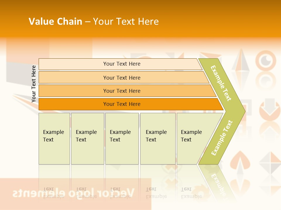 A White And Orange Presentation Is Shown PowerPoint Template