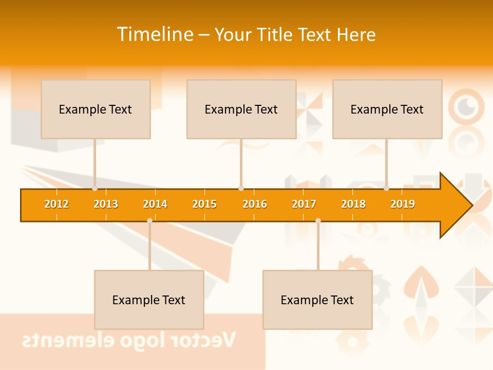 A White And Orange Presentation Is Shown PowerPoint Template