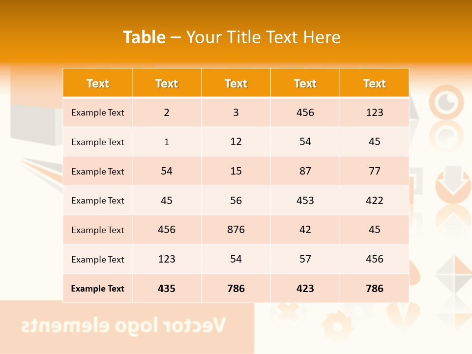 A White And Orange Presentation Is Shown PowerPoint Template