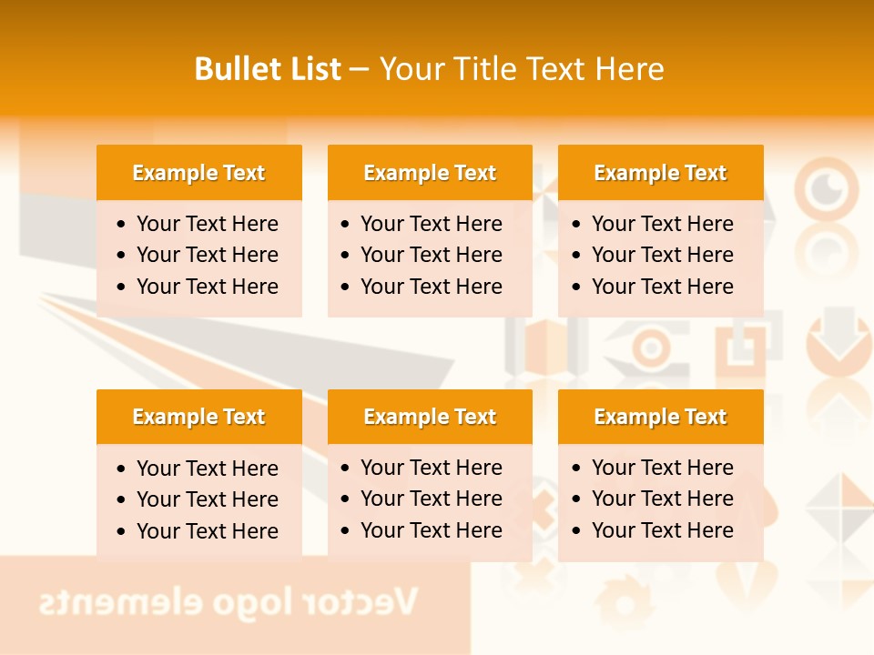 A White And Orange Presentation Is Shown PowerPoint Template
