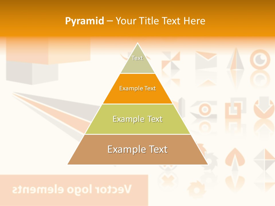 A White And Orange Presentation Is Shown PowerPoint Template