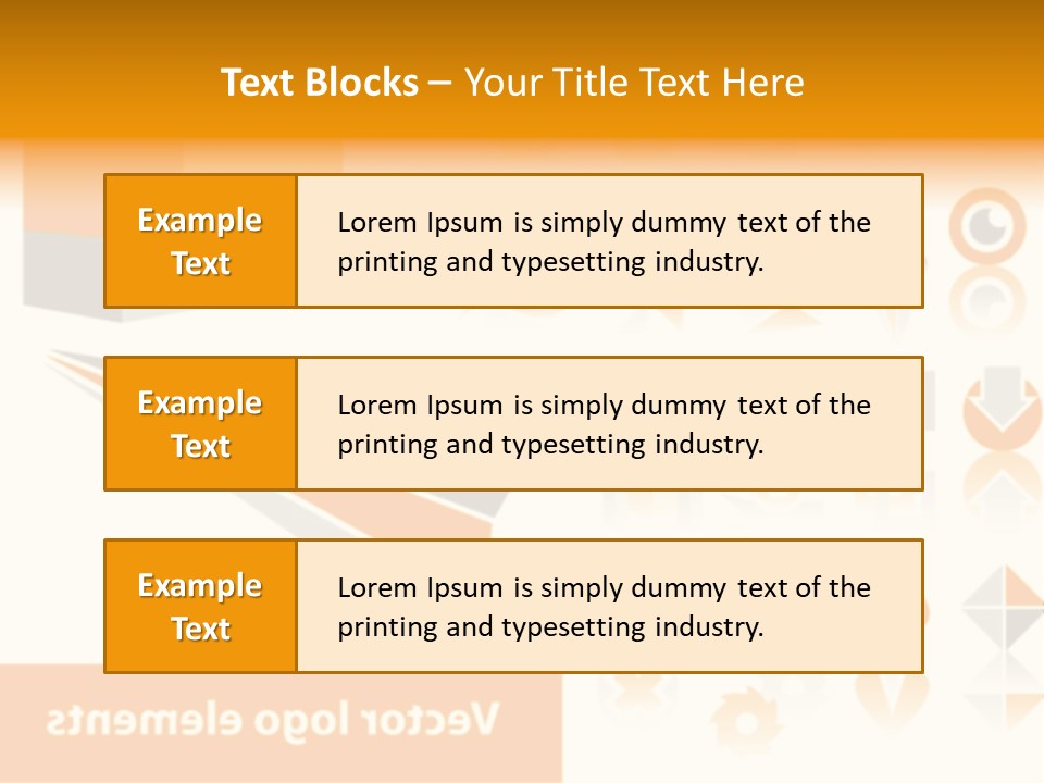 A White And Orange Presentation Is Shown PowerPoint Template