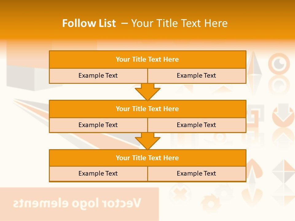 A White And Orange Presentation Is Shown PowerPoint Template
