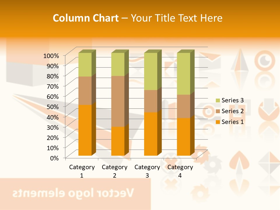 A White And Orange Presentation Is Shown PowerPoint Template