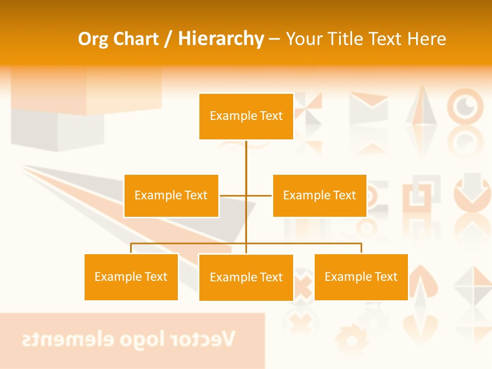 A White And Orange Presentation Is Shown PowerPoint Template