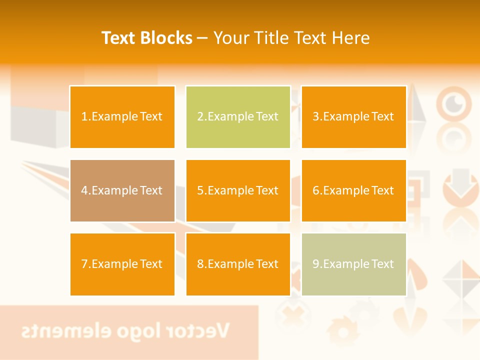 A White And Orange Presentation Is Shown PowerPoint Template