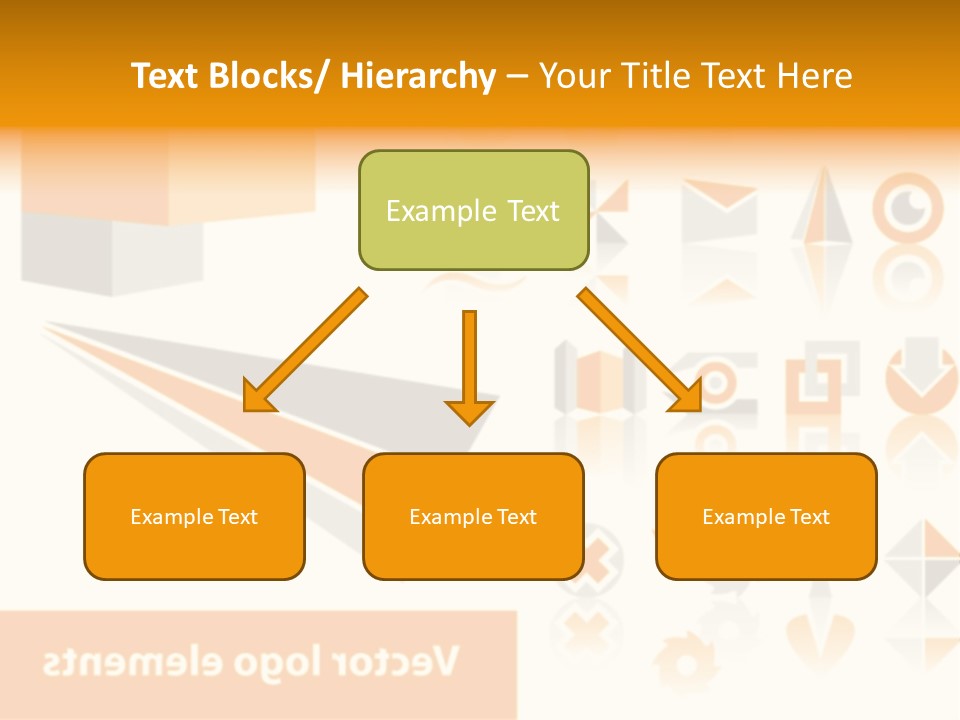 A White And Orange Presentation Is Shown PowerPoint Template