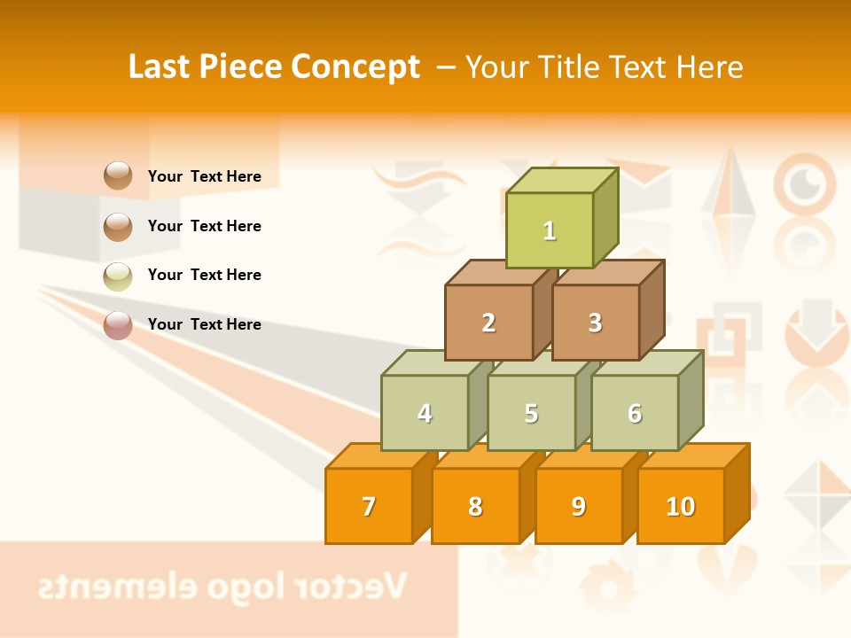 A White And Orange Presentation Is Shown PowerPoint Template