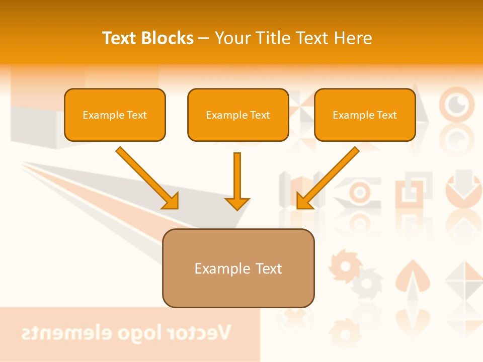 A White And Orange Presentation Is Shown PowerPoint Template