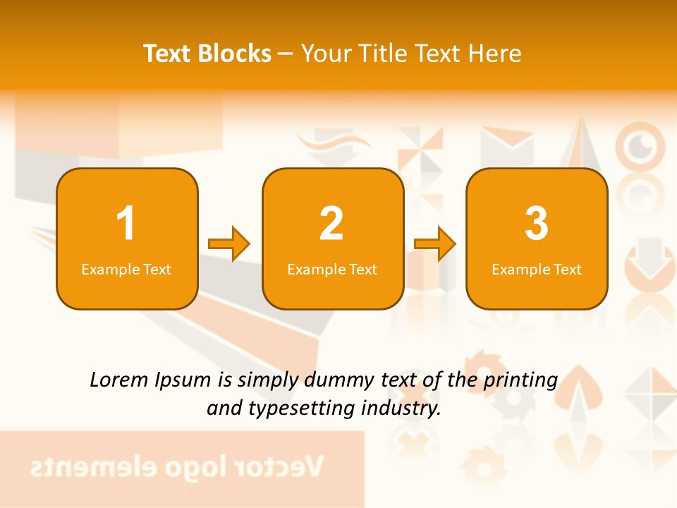 A White And Orange Presentation Is Shown PowerPoint Template