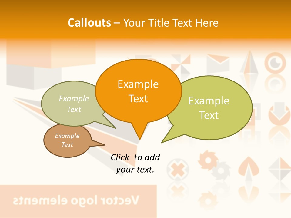 A White And Orange Presentation Is Shown PowerPoint Template