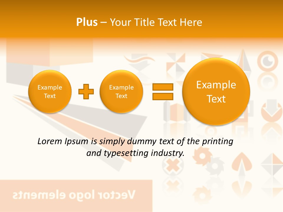 A White And Orange Presentation Is Shown PowerPoint Template