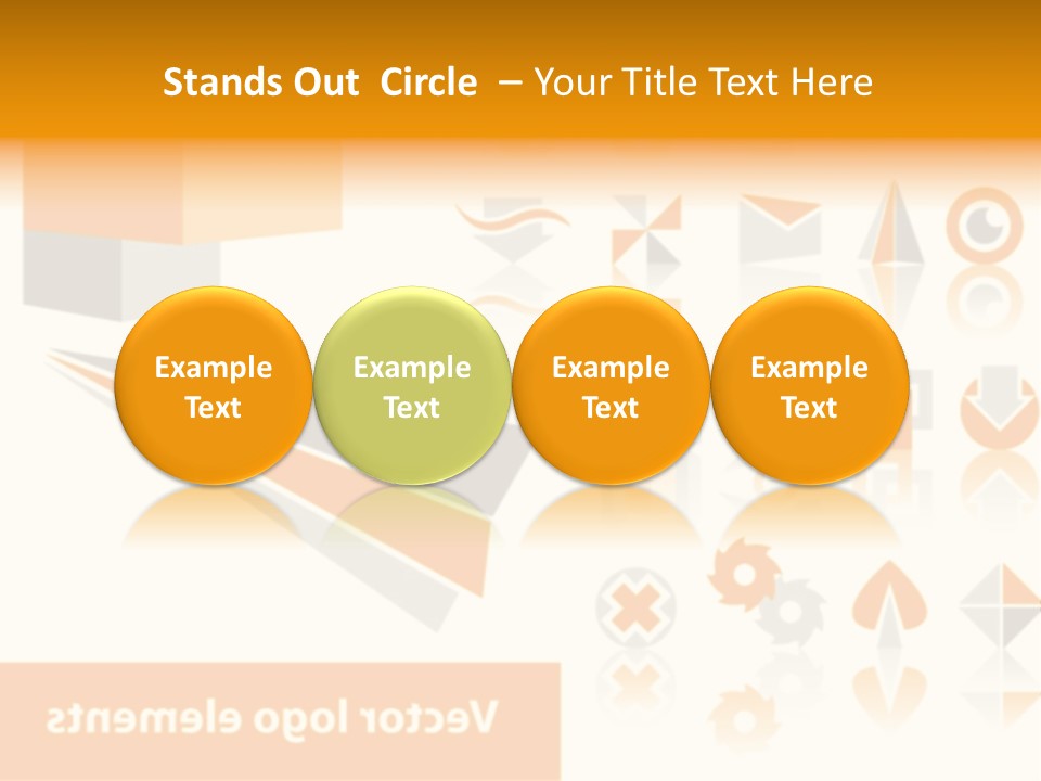 A White And Orange Presentation Is Shown PowerPoint Template