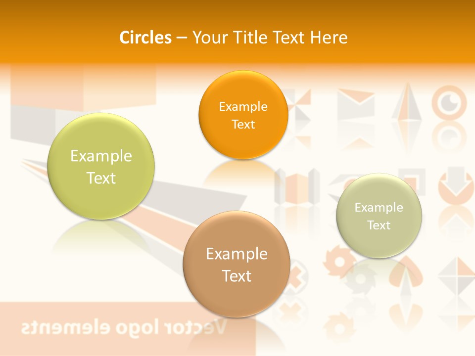 A White And Orange Presentation Is Shown PowerPoint Template