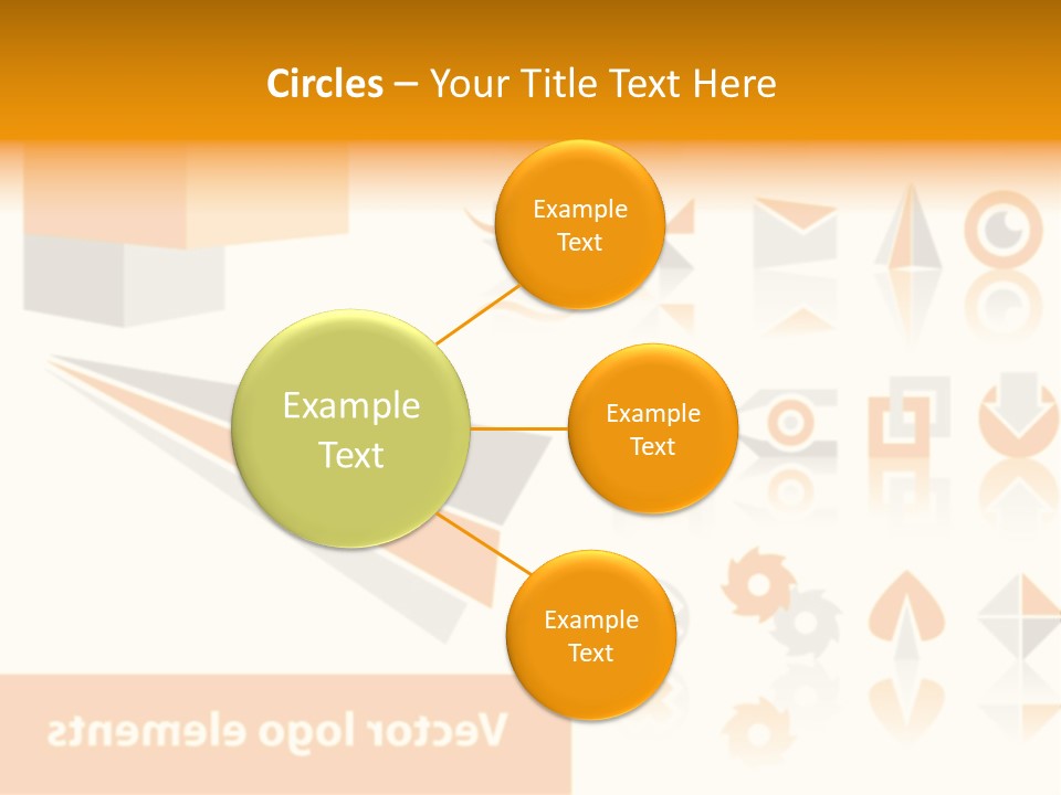 A White And Orange Presentation Is Shown PowerPoint Template