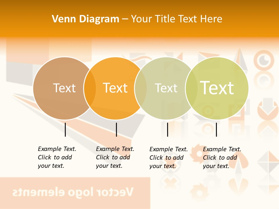 A White And Orange Presentation Is Shown PowerPoint Template