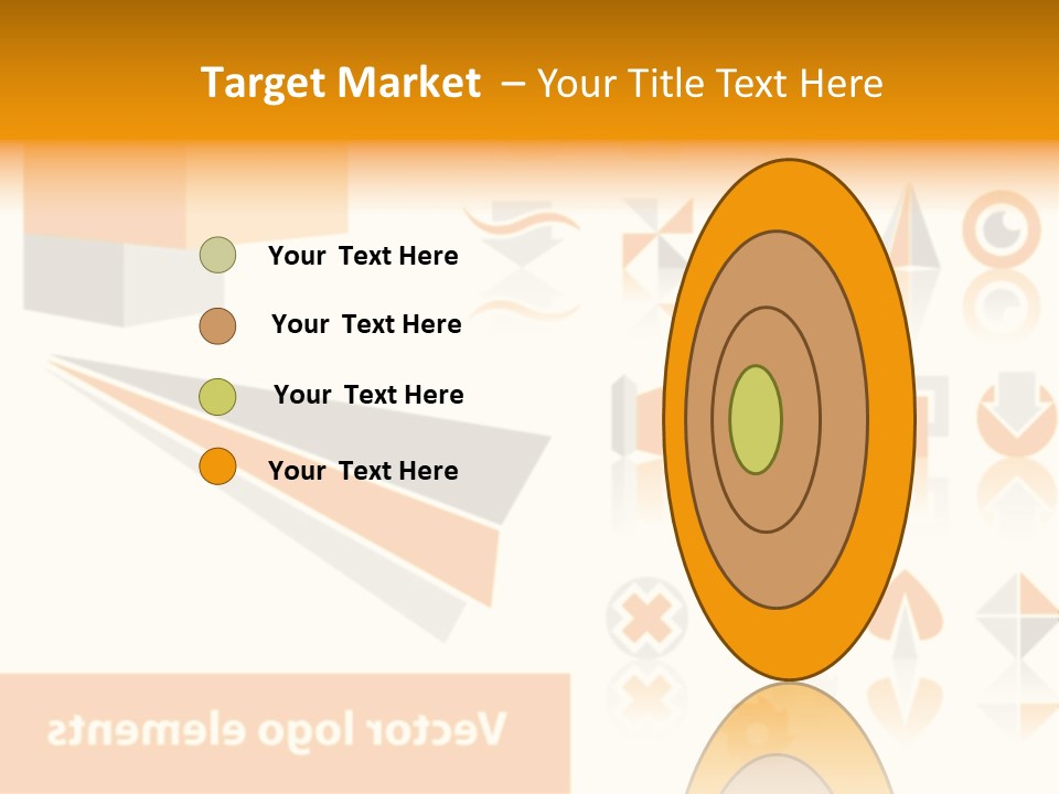 A White And Orange Presentation Is Shown PowerPoint Template