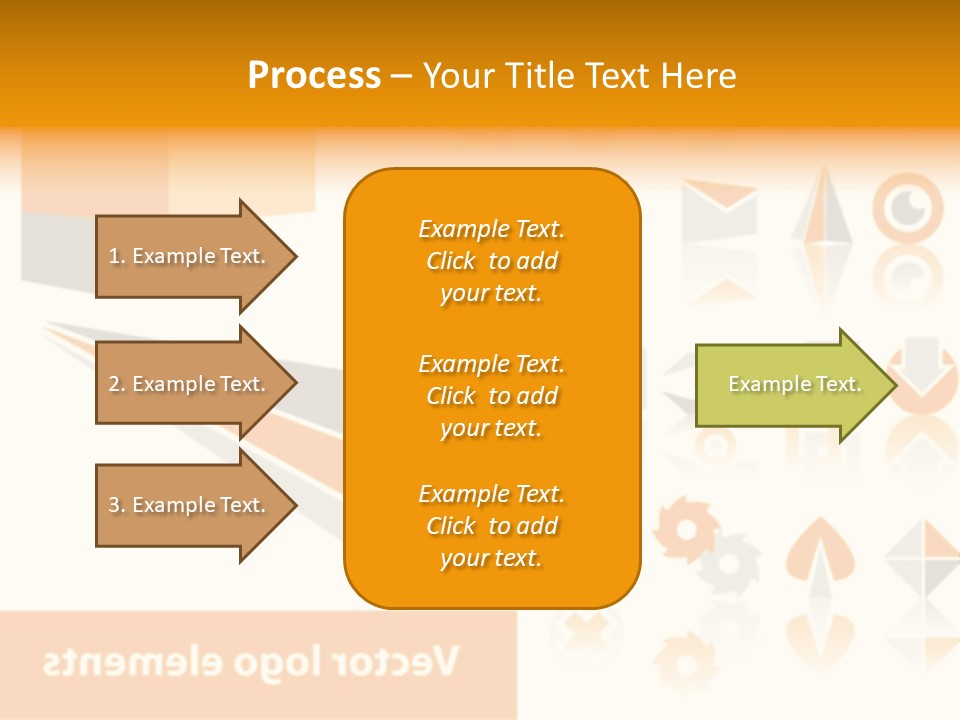 A White And Orange Presentation Is Shown PowerPoint Template