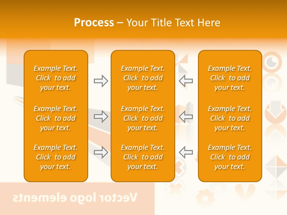 A White And Orange Presentation Is Shown PowerPoint Template