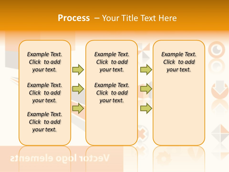 A White And Orange Presentation Is Shown PowerPoint Template