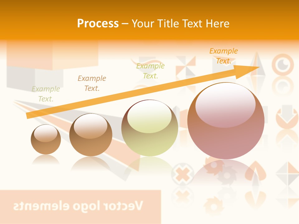 A White And Orange Presentation Is Shown PowerPoint Template
