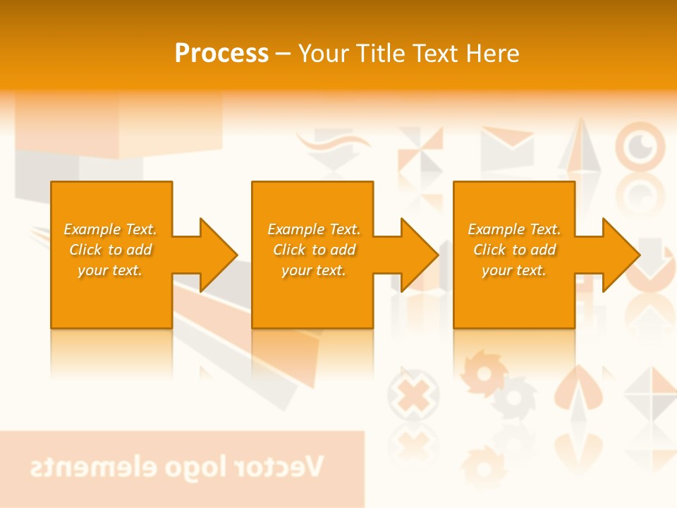 A White And Orange Presentation Is Shown PowerPoint Template