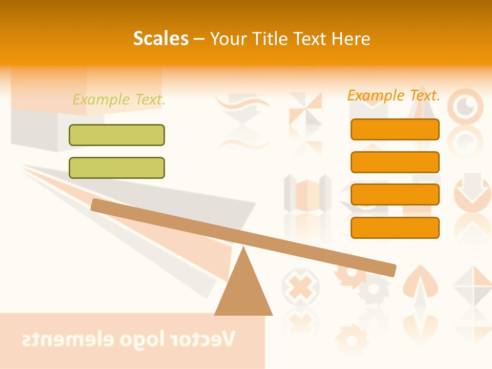 A White And Orange Presentation Is Shown PowerPoint Template