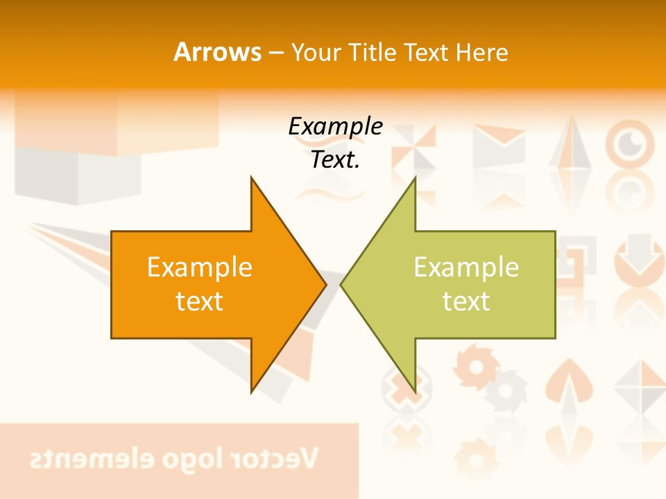 A White And Orange Presentation Is Shown PowerPoint Template