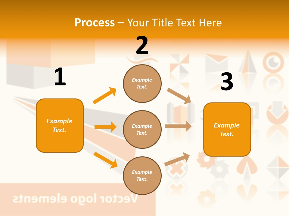 A White And Orange Presentation Is Shown PowerPoint Template