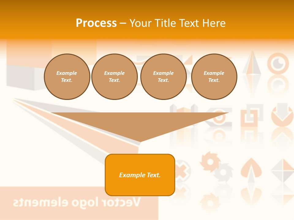A White And Orange Presentation Is Shown PowerPoint Template