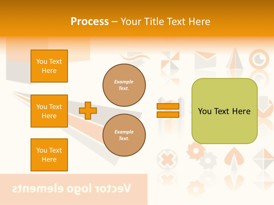 A White And Orange Presentation Is Shown PowerPoint Template