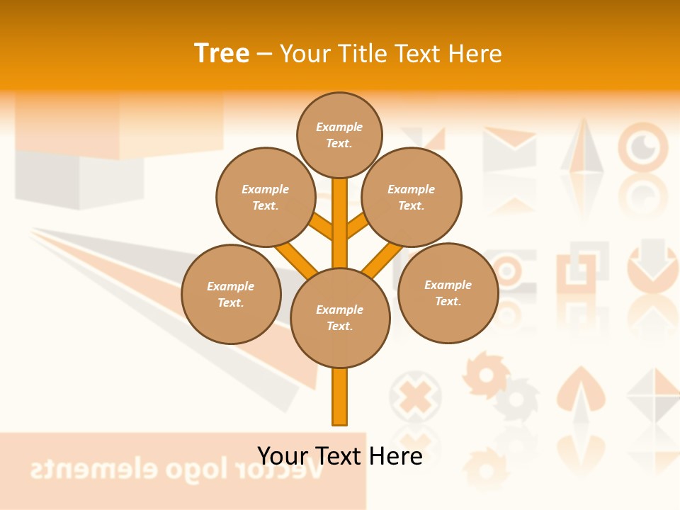 A White And Orange Presentation Is Shown PowerPoint Template
